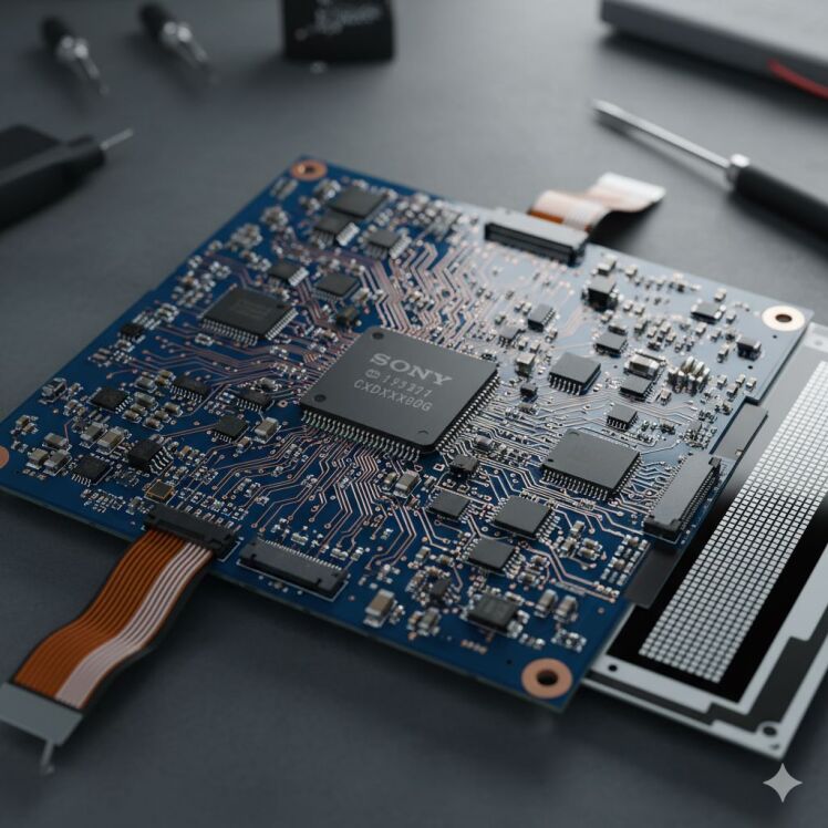 مدار LCD سونی | راهنمای تخصصی مشکل روشن بودن دوربین بدون نمایش تصویر