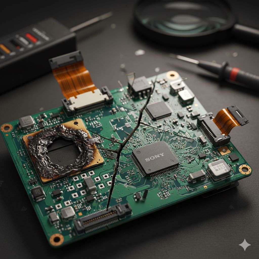 آسیب برد دوربین Sony