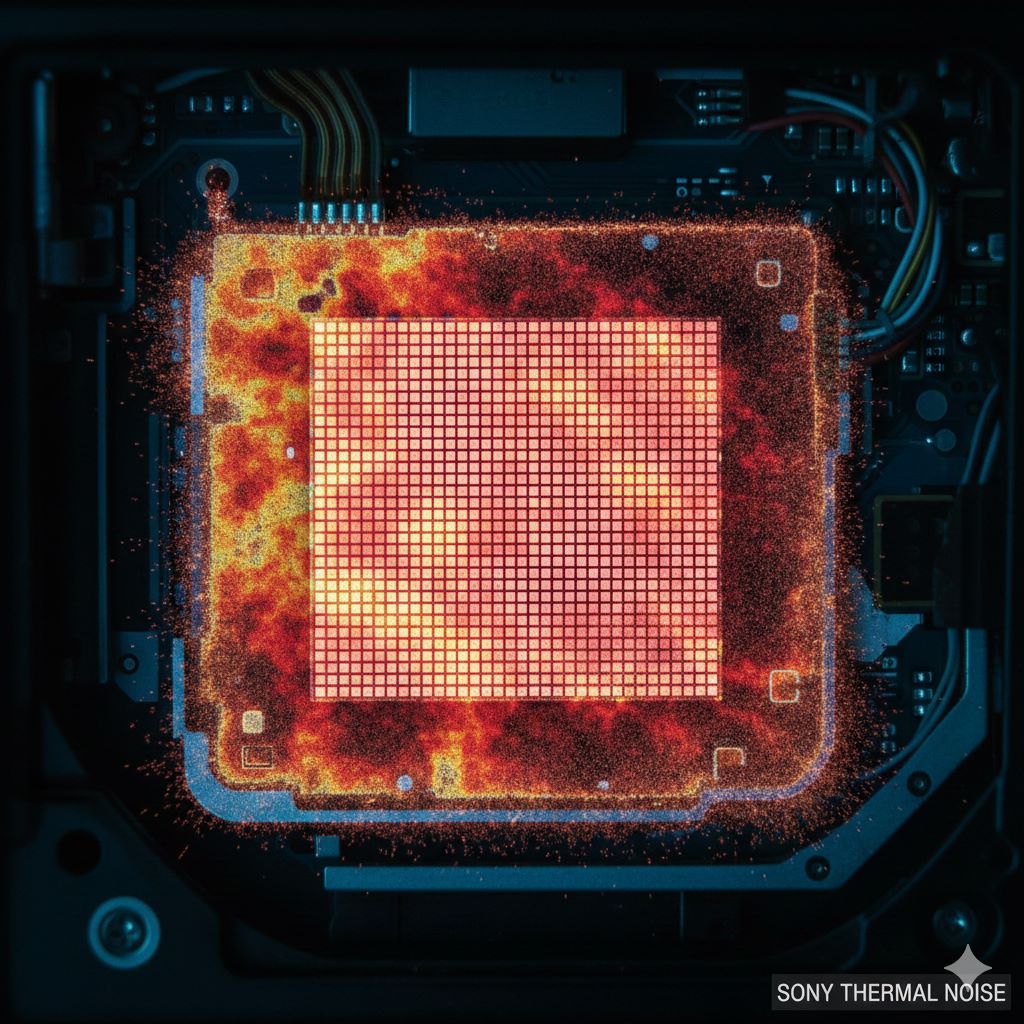 نویز حرارتی سنسور دوربین Sony